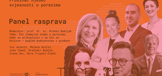 Panel-rasprava o porezima na Ekonomskom fakultetu: što zapravo znamo o poreznom sustavu?